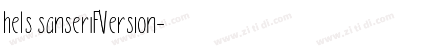 hels sanserifVersion字体转换